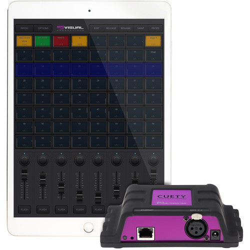 Application de contrôle d'éclairage Theatrixx Cuety-LPU-2 avec interface LPU-2