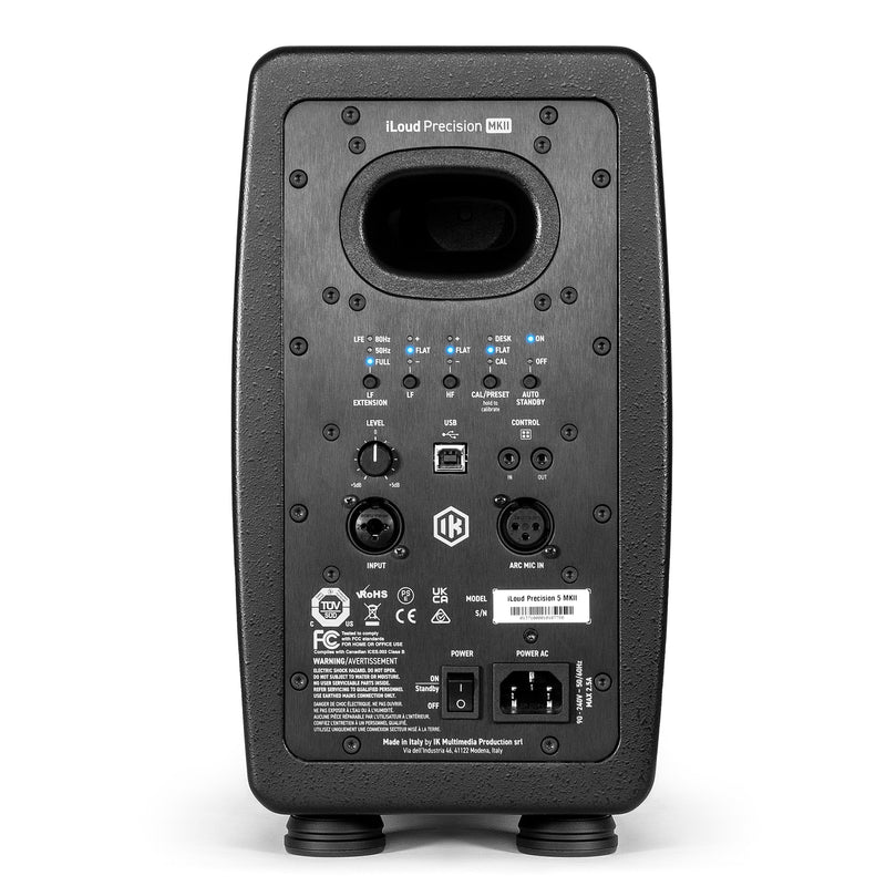 IK Multimedia ILOUD PRECISION 5 MKII Nearfield Professional Studio Monitor (Black, Single) - 5"