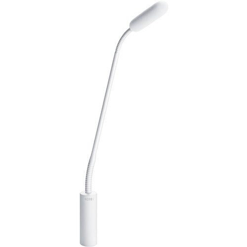 DPA Microphones 4098 CORE Microphone supercardioïde avec col de cygne supérieur et inférieur et connecteur XLR - Perche 13" (Blanc)