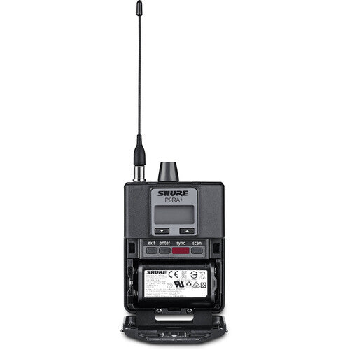 Shure P9RA+-H21 Wireless Bodypack Receiver For PSM 900 In-Ear Personal Monitoring System (H21: 542 to 578 MHz)