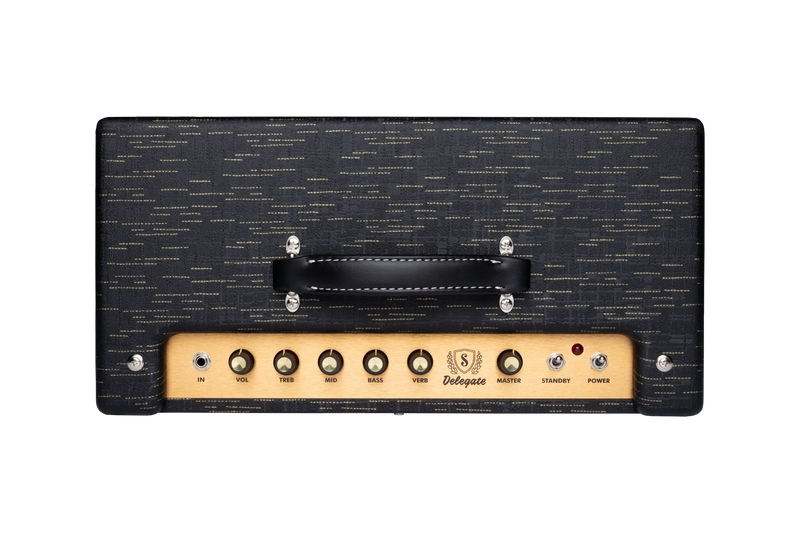 Supro 1620RCBLK Delegate Custom 1 x 12-inch 25-watt Tube Combo Amplifier (Black)