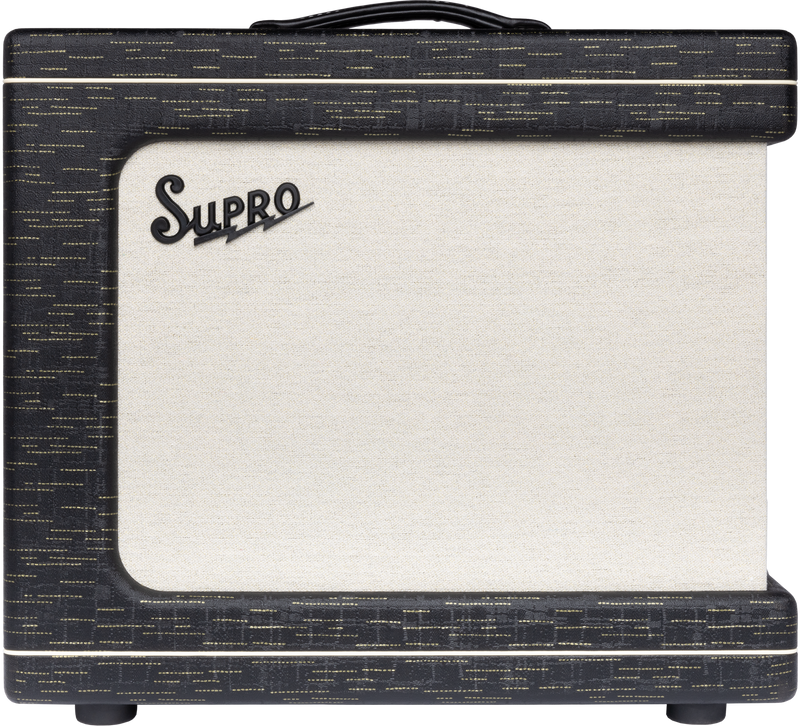 Supro 1620RCBLK Delegate Custom 1 x 12-inch 25-watt Tube Combo Amplifier (Black)