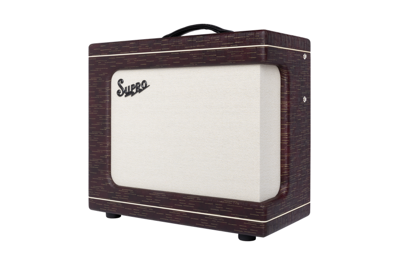 Supro 1620RCBUR Delegate Custom 1 x 12-inch 25-watt Tube Combo Amplifier (Burgundy)