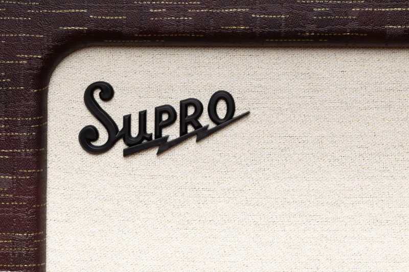 Supro 1620RCBUR Delegate Custom 1 x 12-inch 25-watt Tube Combo Amplifier (Burgundy)