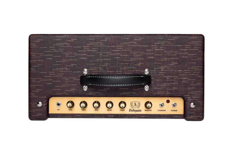 Supro 1620RCBUR Delegate Custom 1 x 12-inch 25-watt Tube Combo Amplifier (Burgundy)