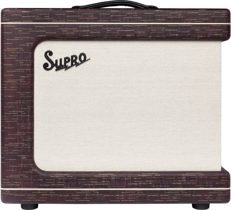 Supro 1620RCBUR Delegate Custom 1 x 12-inch 25-watt Tube Combo Amplifier (Burgundy)