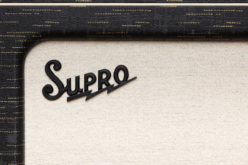 Supro 1630RCBLK Ambassador Custom 2 x 10-inch 50-watt Tube Combo Amplifier (Black)