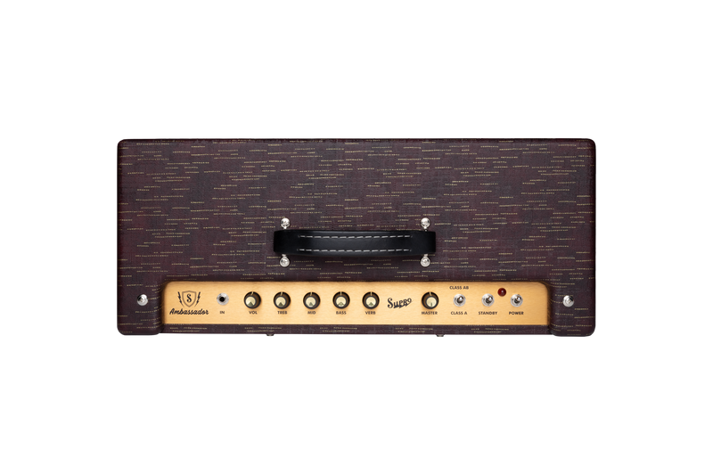 Supro 1630RCBUR Ambassador Custom 2 x 10-inch 50-watt Tube Combo Amplifier (Burgundy)