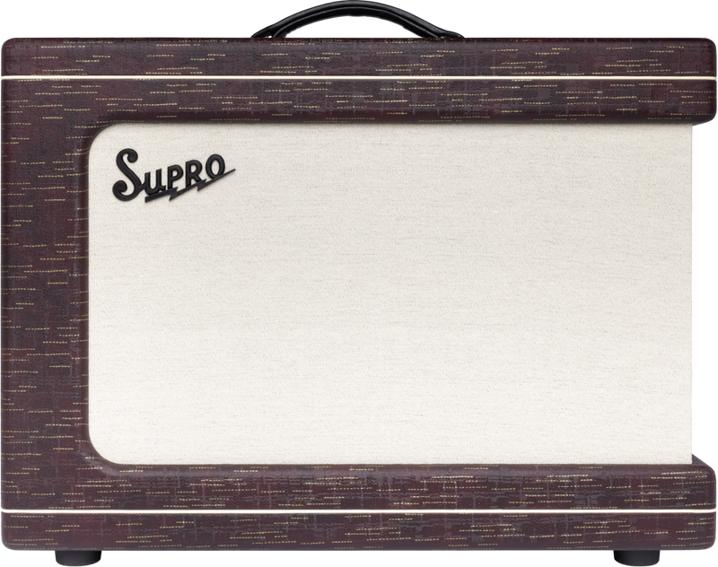 Supro 1630RCBUR Ambassador Custom 2 x 10-inch 50-watt Tube Combo Amplifier (Burgundy)