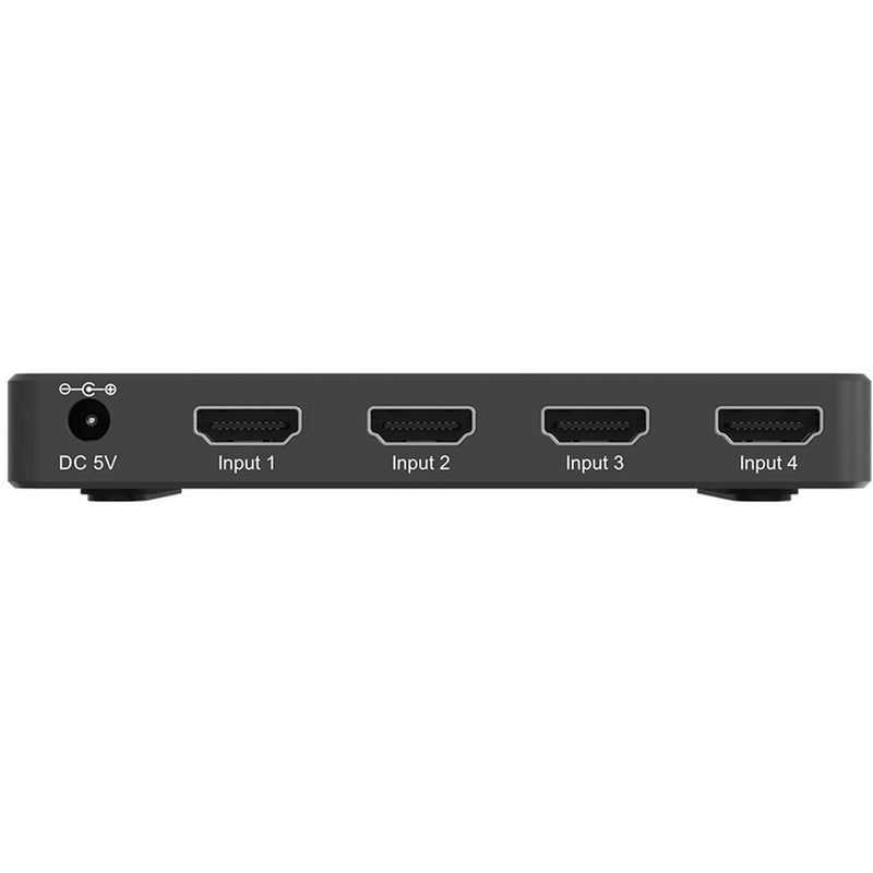 BZB Gear BZB-SW-41A 4x1 HDMI UHD 4K60 18 Gb/s Switcher With IR Remote Control