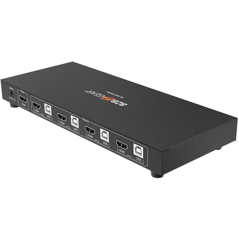BZB Gear BG-UHD-KVM41A 4-Port HDMI KVM Switch