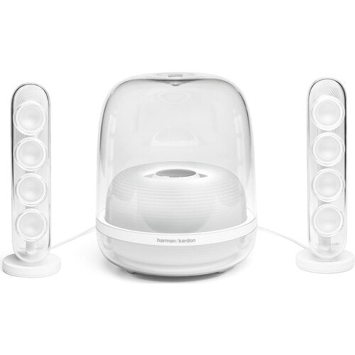 Harman Kardon HKSOUNDSTICK4WHTAM SoundSticks 4 Système de haut-parleurs Bluetooth sans fil 2.1 (Blanc)