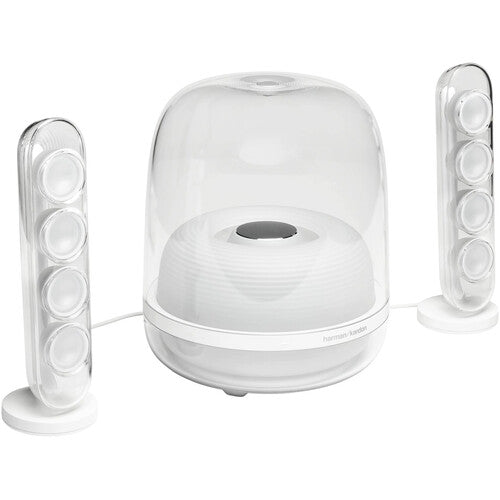 Harman Kardon HKSOUNDSTICK4WHTAM SoundSticks 4 Système de haut-parleurs Bluetooth sans fil 2.1 (Blanc)
