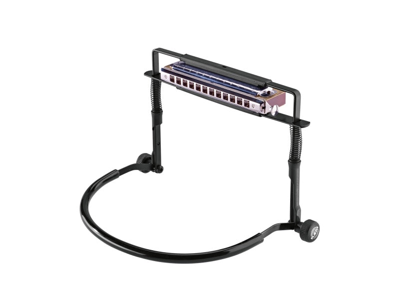 K&M 16416 Performance Harmonica Holder w/Spring Tension