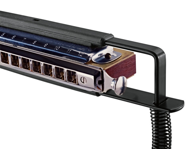 K&M 16416 Performance Harmonica Holder w/Spring Tension