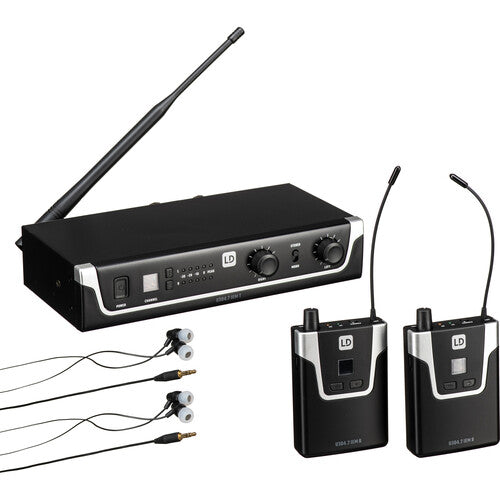 LD Systems U304.7 IEM TWIN Wireless In-Ear Monitoring System (470 to 490 MHz)