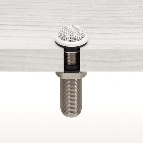 Audio-Technica ES945WO/TB3 Microphone de surface à condensateur omnidirectionnel miniature avec sortie TB3 vers XLR (Blanc)