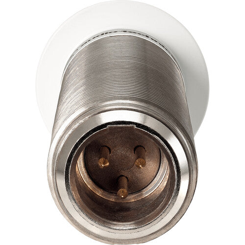 Audio-Technica ES945WO/TB3 Microphone de surface à condensateur omnidirectionnel miniature avec sortie TB3 vers XLR (Blanc)