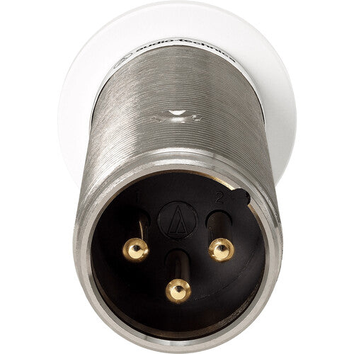 Audio-Technica ES945WO/XLR Microphone de surface à condensateur omnidirectionnel résistant à l'eau avec sortie XLR (Blanc)