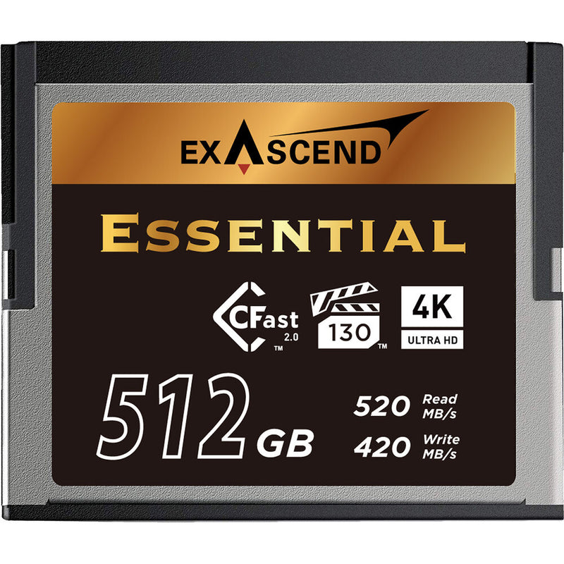 Exascend EXSD3X512GB CFX Series CFast 2.0 Memory Card - 512GB
