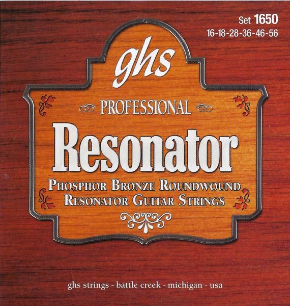 Ghs 1650 Phosphor Bronze Roundwood Acoustic Strings - .016 - .056