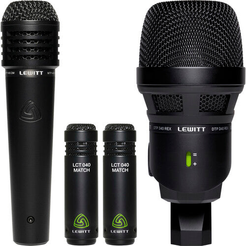 Lewitt BEATKIT Drum Mic Package for Kick, Snare, and Matched Overheads