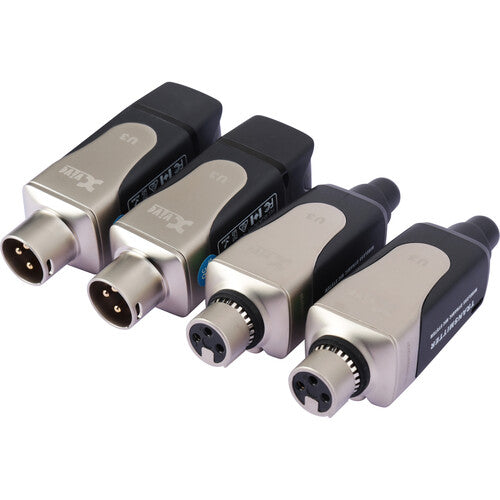 Xvive U3D Dual Plug-on Wireless System System pour les microphones dynamiques et les moniteurs actifs (2,4 GHz)