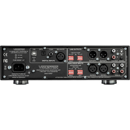 Amplificateur de casque, préampli et DAC Violectric DHA V590