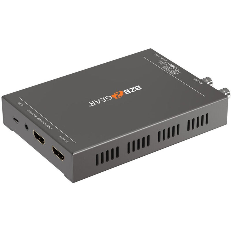 BZB Gear BG-4KHS HDMI 2.0 To 12G/6G/3G/HD-SDI Converter with HDMI Loop-Out and Audio Embedder