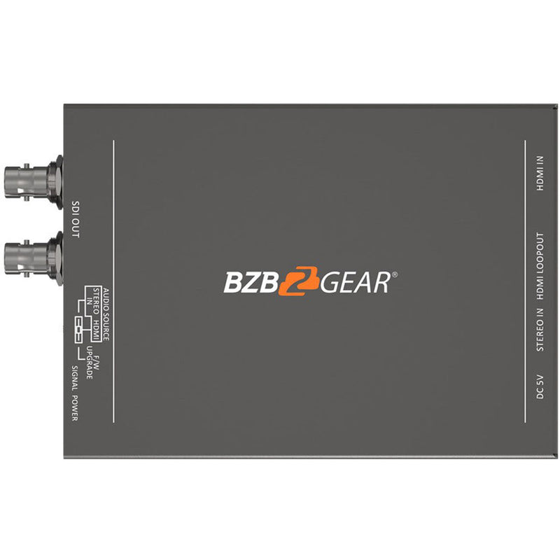 BZB Gear BG-4KHS HDMI 2.0 To 12G/6G/3G/HD-SDI Converter with HDMI Loop-Out and Audio Embedder