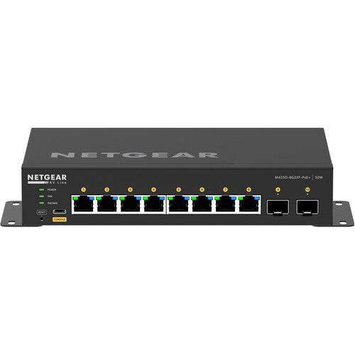 Netgear M4250-8G2XF-POE+ 8-Port Gigabit PoE+ Compliant Managed AV Switch with SFP (220W)