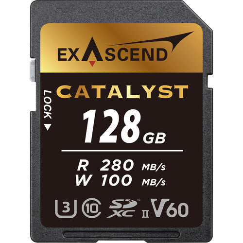 Exascend EX128GSDV60 Catalyst UHS-II SDXC Memory Card - 128GB