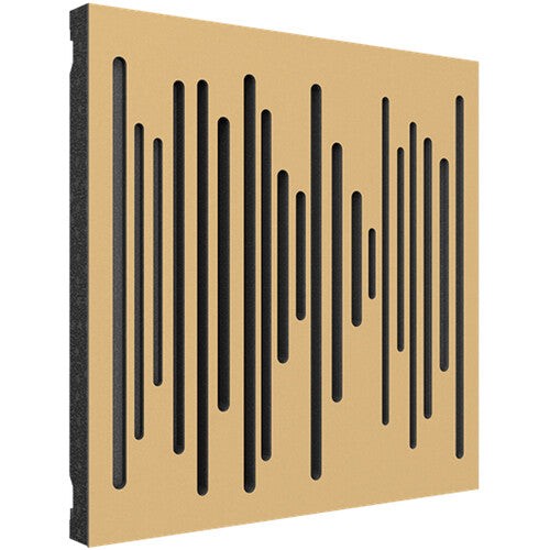 Vicoustic VICB06340 Wavewood Diffuseur Ultra MKII Panneau acoustique – Lot de 3 (Or métallique)