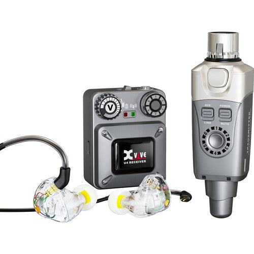 Xvive U4T9 1 personne du moniteur de moniteur intra-auriculaire avec des moniteurs intra-auriculaires T9 (2,4 GHz)