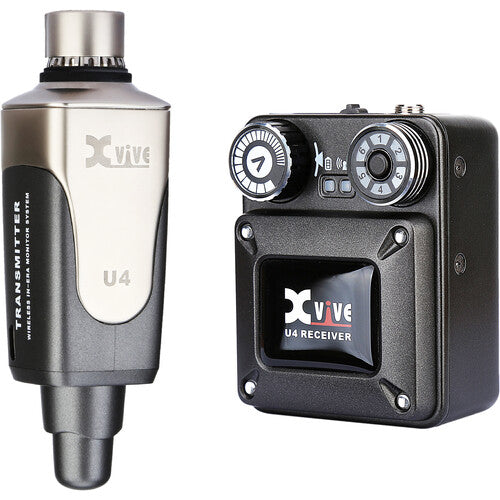 Xvive U4T9 1 personne du moniteur de moniteur intra-auriculaire avec des moniteurs intra-auriculaires T9 (2,4 GHz)