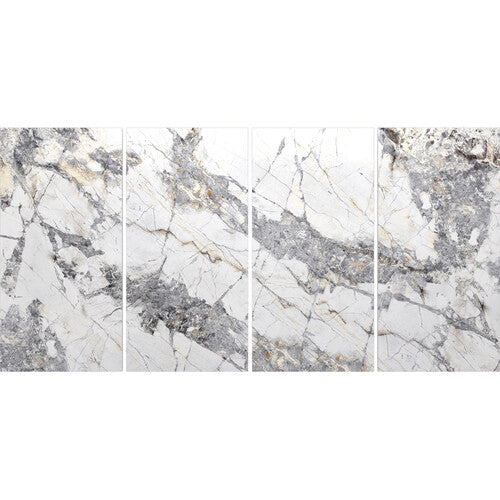 Vicoustic VICB06245 Carreaux acoustiques à panneau plat VMT pour murs et plafonds pierres naturelles – Lot de 4 (gris invisible)