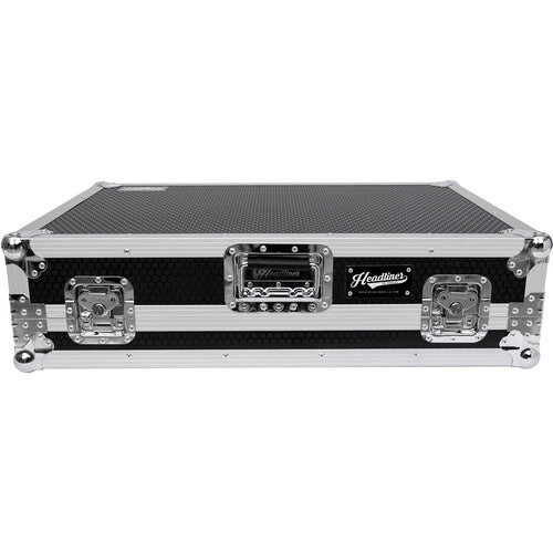 Headliner HL10011 Flight Case with Laptop Platform and Wheels for Pioneer DJ DDJ-FLX10 and DDJ-1000SRT (Silver and Black)