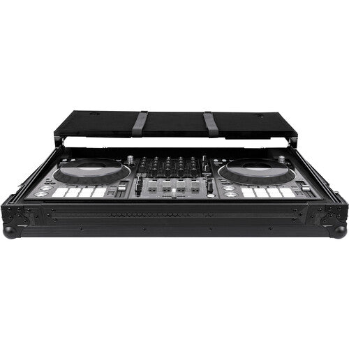 Headliner HL10013 Flight Case w/Laptop Platform and Wheels for Pioneer DJ DDJ-FLX10 and DDJ-1000SRT (All Black)