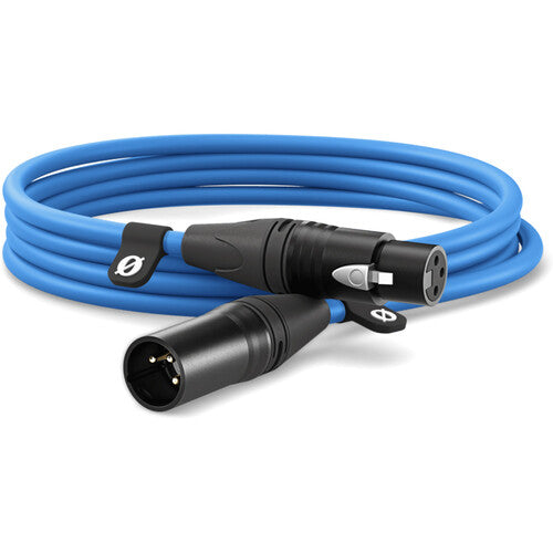 Rode XLR3M-B Câble XLR mâle vers XLR femelle (9,8', Bleu)
