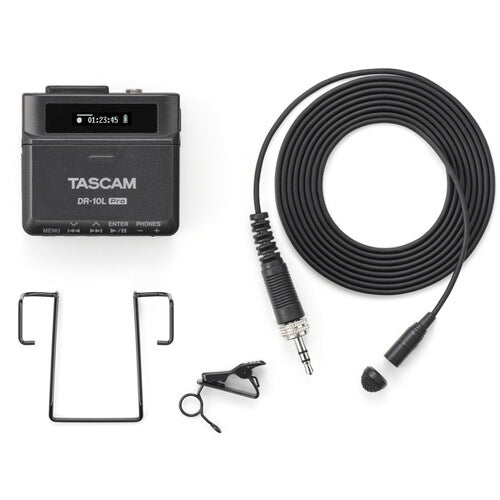 Tascam DR-10L Pro Field Recorder and Lavalier Microphone