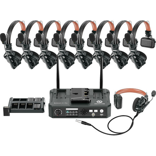 Hollyland SOLIDCOM C1 PRO-HUB8S ENC 9-Person Full-Duplex Wireless Intercom System with Hub (1.9 GHz)