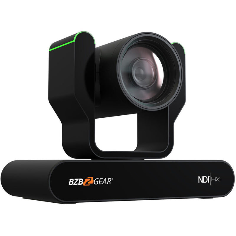 BZB Gear BG-ADAMO-JRND12X-B Live Streaming NDI|HX3 PTZ Camera With Auto-Tracking, Tally & 12x Zoom (Black)