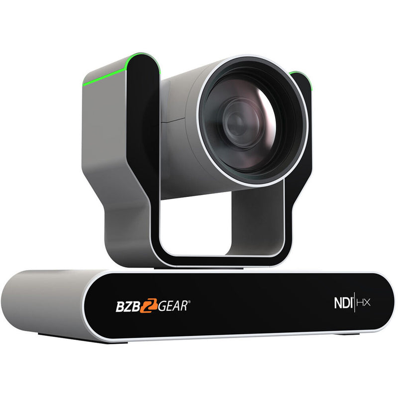 BZB Gear BG-ADAMO-JRND12X-W Live Streaming NDI|HX3 PTZ Camera With Auto-Tracking, Tally & 12x Zoom (White)