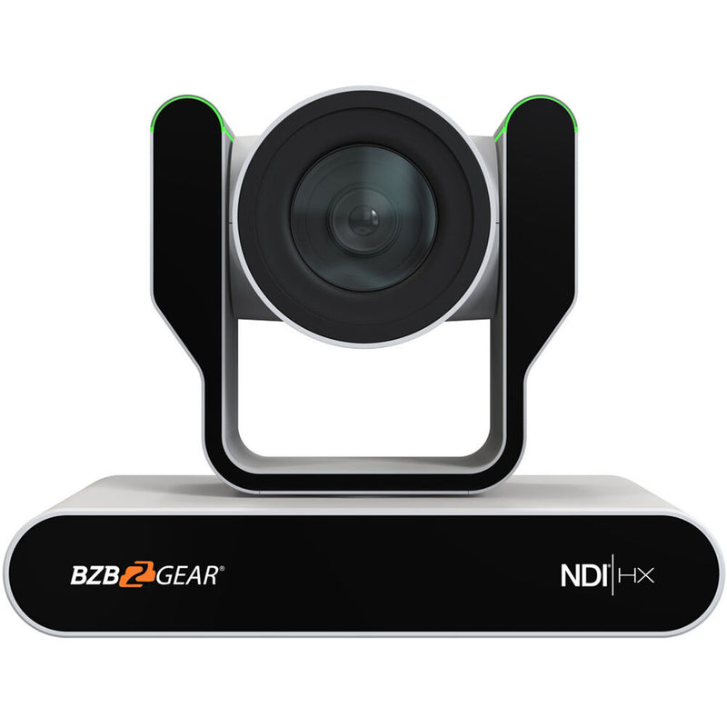 BZB Gear BG-ADAMO-JRND30X-W Live Streaming NDI|HX3 PTZ Camera With Auto-Tracking, Tally & 30x Zoom (White)