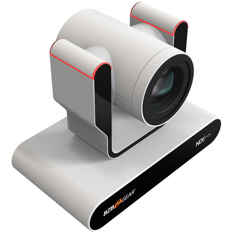 BZB Gear BG-ADAMO-JRND20X-W Live Streaming NDI|HX3 PTZ Camera With Auto-Tracking, Tally & 20x Zoom (White)