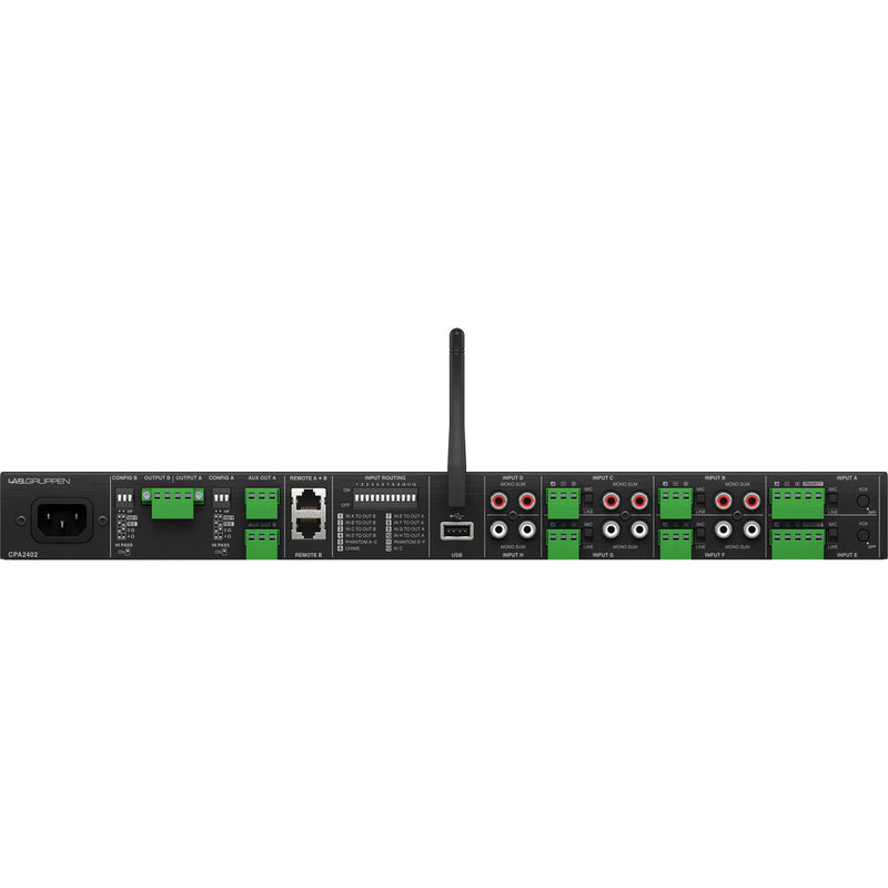Lab Gruppen CPA2402 8-Input Commercial Mixer Amplifier With Bluetooth And USB Media Player