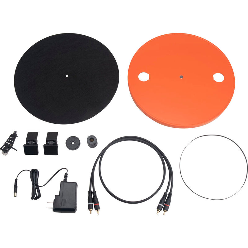 JBL SPINNER BT Platine vinyle manuelle à deux vitesses avec Bluetooth (noir et orange)