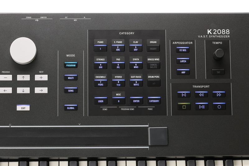 Kurzweil K2088 V.A.S.T. Synthesizer Workstation - 88 Key