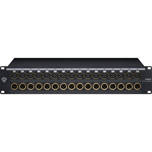 Black Lion Audio PBR-XLR-32-DSUB 16-In / 16-Out Patchbay