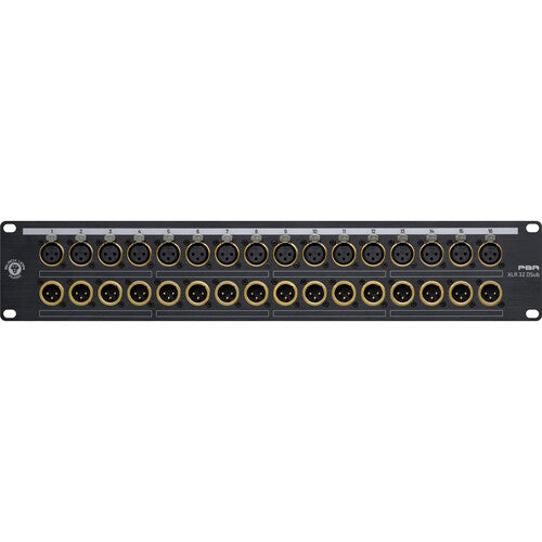 Black Lion Audio PBR-XLR-32-DSUB 16-In / 16-Out Patchbay